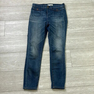 Madewell High-Riser Skinny Crop Blue Jeans size 27